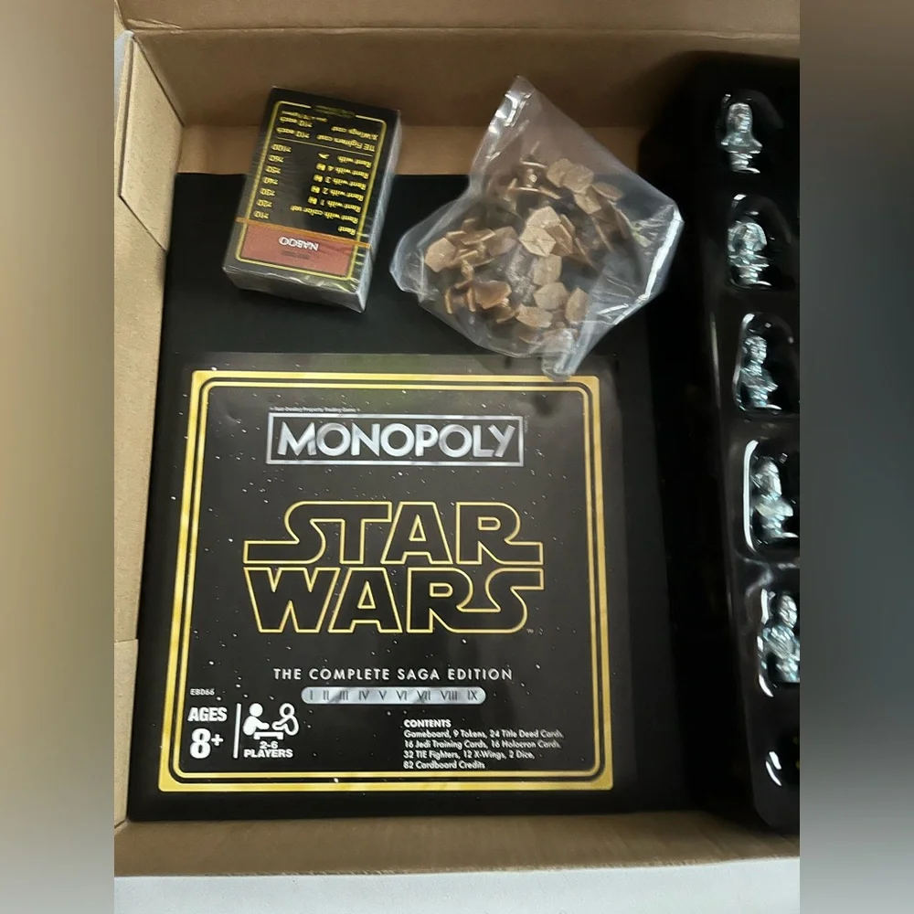 New Monopoly Star Wars Complete Saga Edition Board Game Star Wars Trilogies